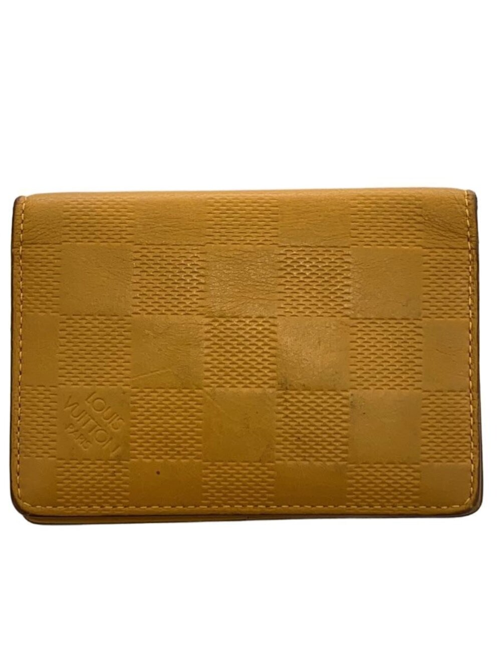 LOUIS VUITTON Card Case Wallet Yellow